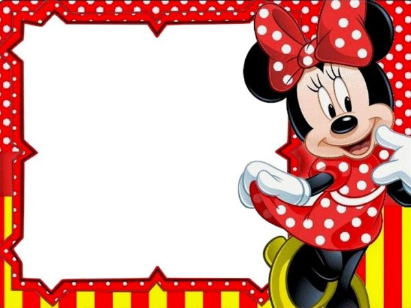 Приглашение на день рождения в стиле Минни Маус