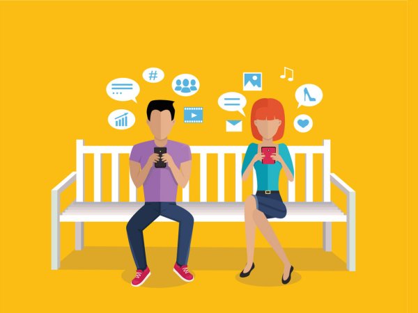 Постер на тему зависимость от соц сетей