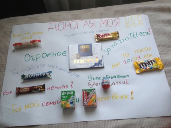 Плакат на день рождения мужу