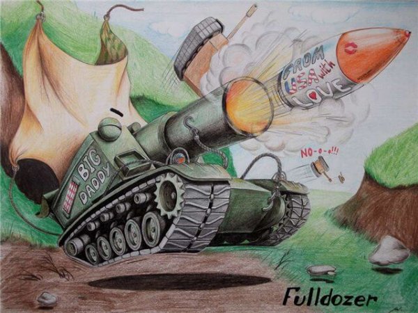 Танк для стенгазеты