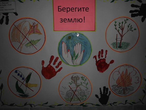 Плакат берегите землю