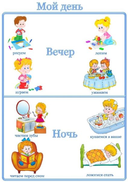 Распорядок дня ребенка