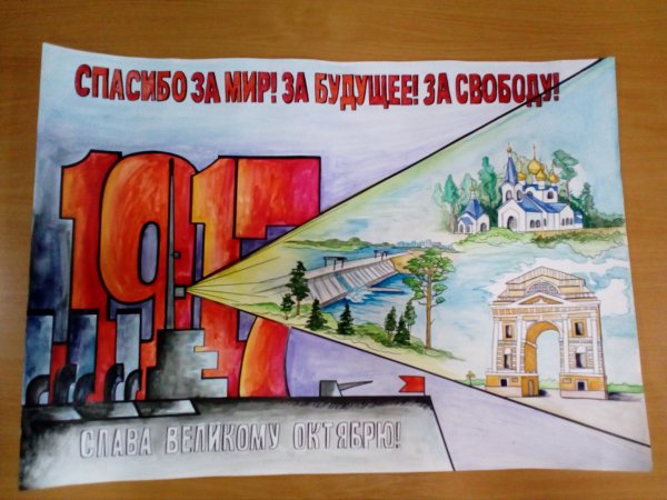 Плакат на тему революция 1917