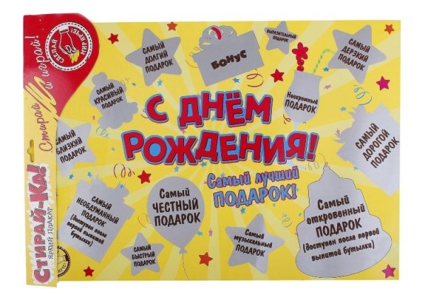 Креативный плакат на день рождения