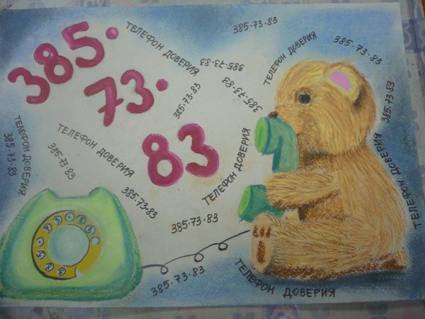 Рисунок телефон доверия для детей