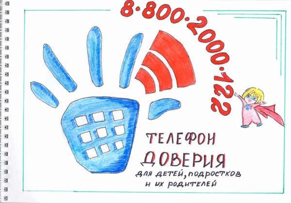 Рисунок на тему телефон доверия для детей