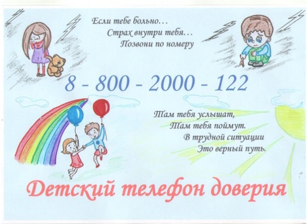 Телефон доверия рисунок