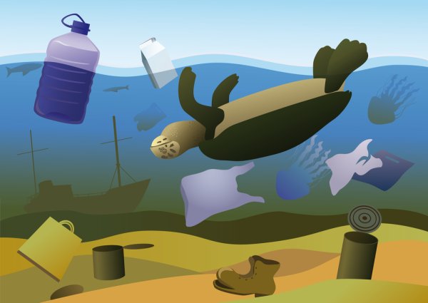 Загрязнение океана рисунок
