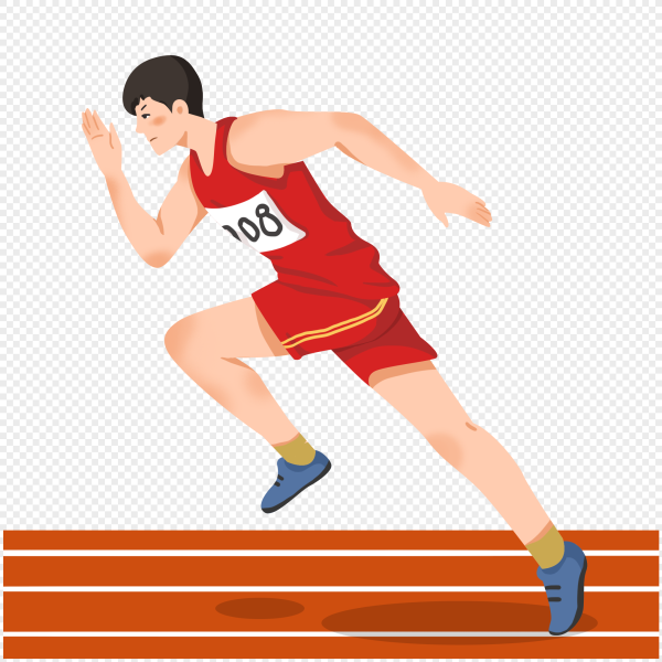 Легкоатлет рисунок