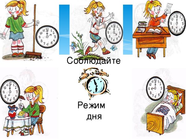 Режим дня для детей