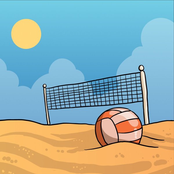 Волейбол иллюстрация