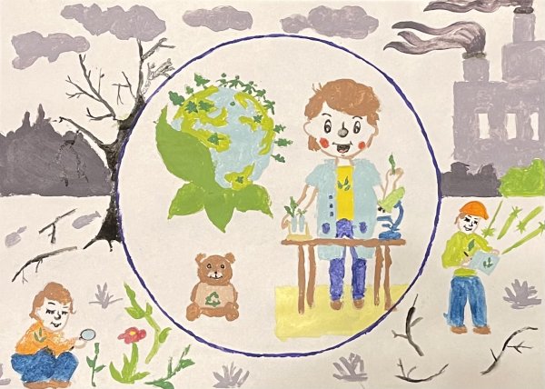 Рисунок на тему профессия эколог