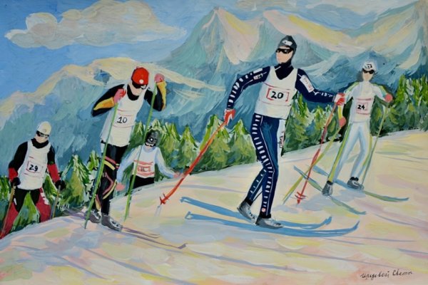 Композиции на тему лыжный спорт