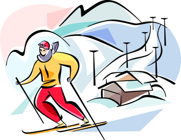 Открытки с лыжниками