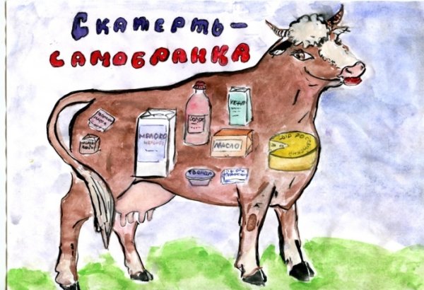 Реклама продуктов рисунок