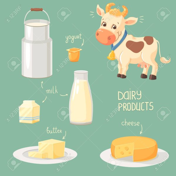 Рисунки на тему молочная продукция