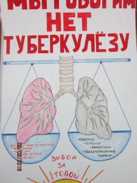 Плакат по туберкулезу