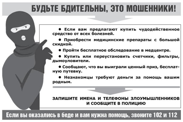 Телефонные мошенники памятка