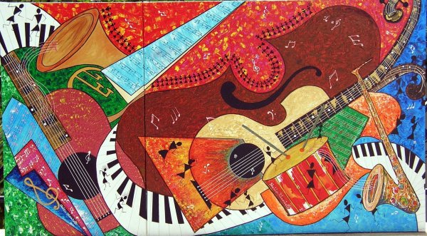 Музыкальные инструменты раскраска