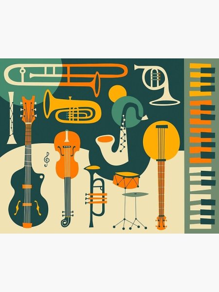 Музыкальные инструменты рисунки