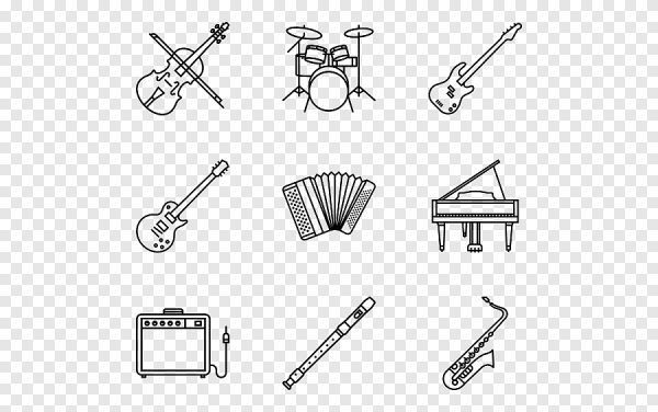 Музыкальные инструменты рисунки