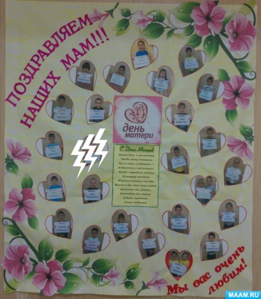 Идеи ко Дню матери в детском саду