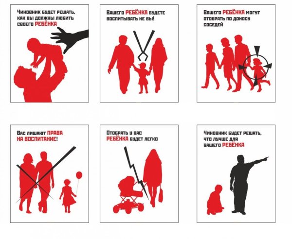 Плакаты против ювенальной юстиции