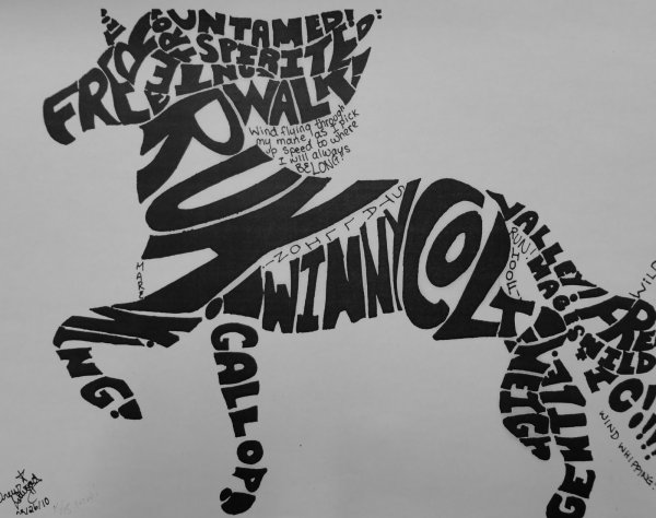 Плакат из шрифтов