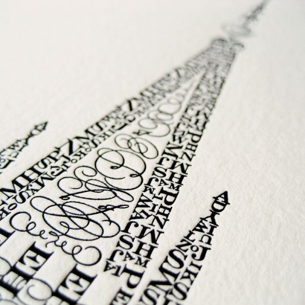 Шрифтовой плакат Таймс Нью Роман