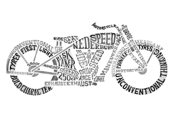 Шрифтовая композиция в стиле Модерн