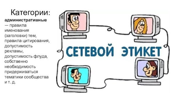 Сетевой этикет иллюстрации