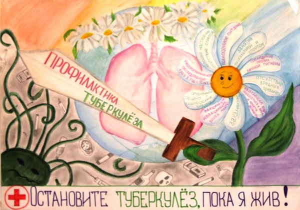 Плакат борьба с туберкулезом