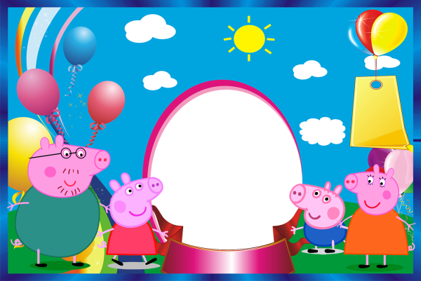 Свинка Пеппа рамка