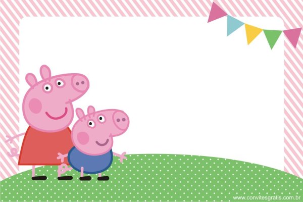 Пригласительный на день рождения Свинка Пеппа