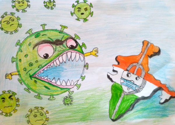 Рисунок против коронавируса