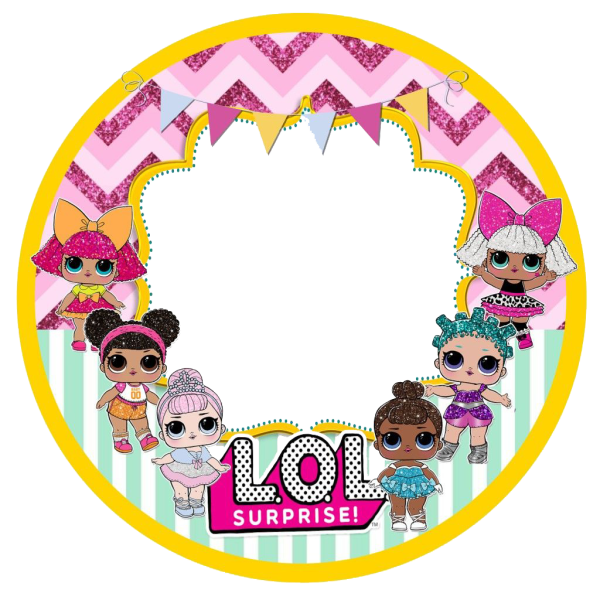 Рамка в стиле ЛОЛ круглая