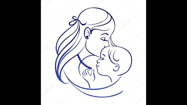 Рисунок на день матери карандашом