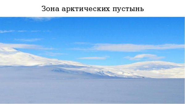 Зона арктических пустынь Северной Америки