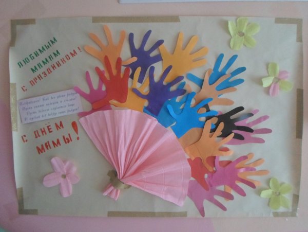 Подарок маме из ладошек