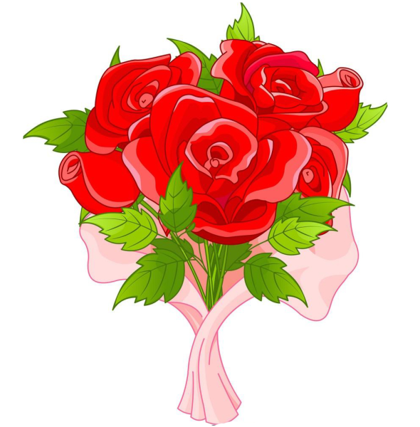 Плакат с розами