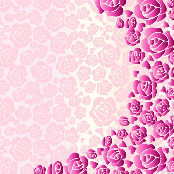 Красивый розовый фон с цветами