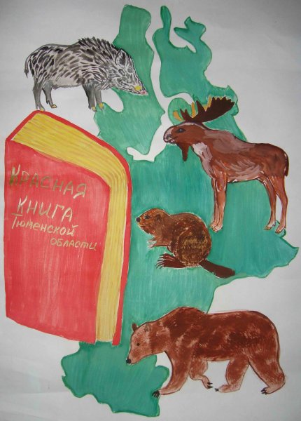 Красная книга рисунок