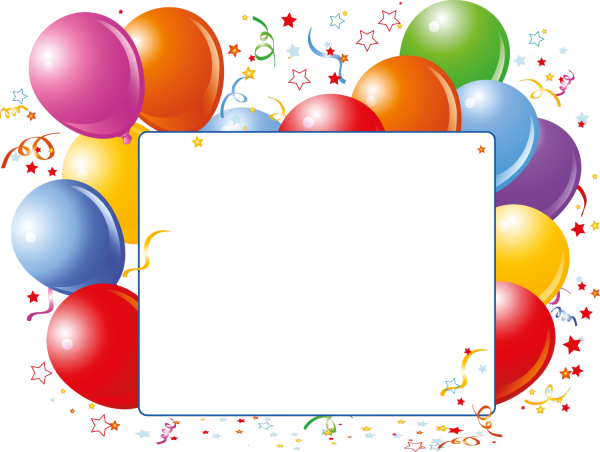 Рамки для текста с воздушными шарами