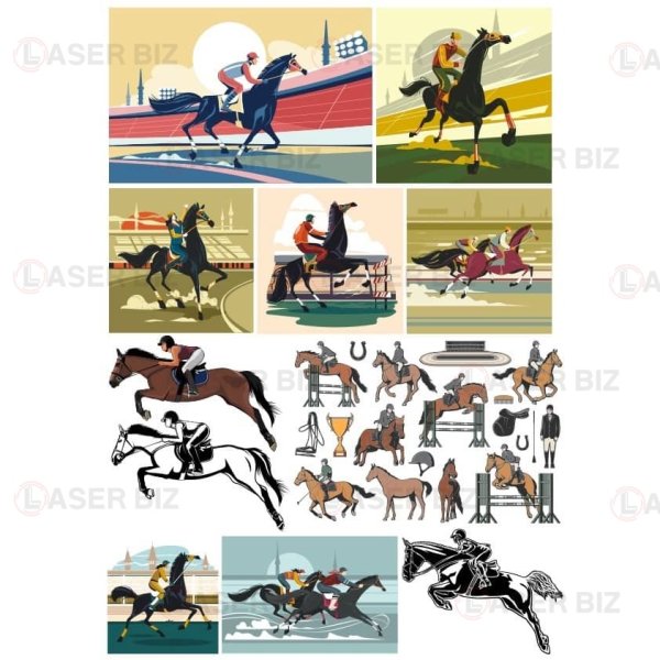 Лошадь инфографика