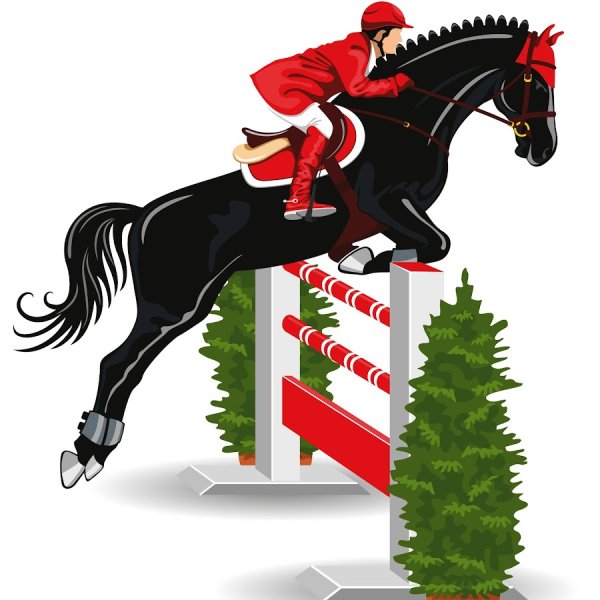 Логотип конный спорт легкий