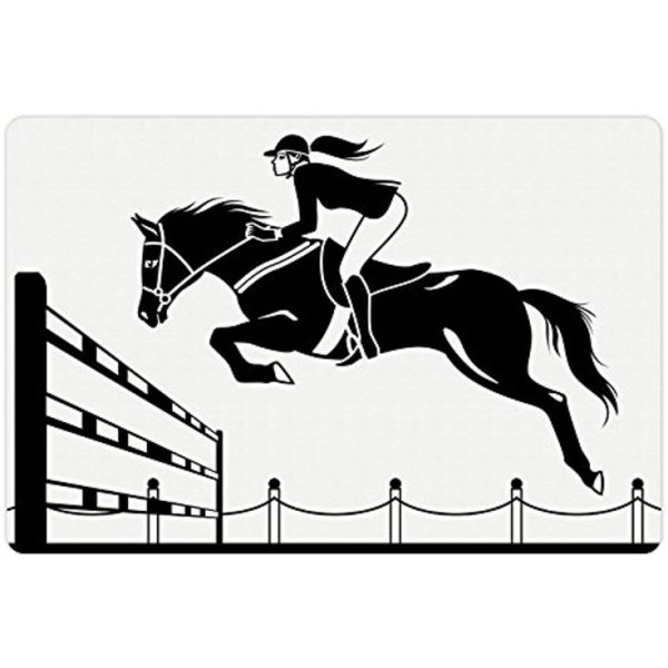 Всадник на лошади вектор