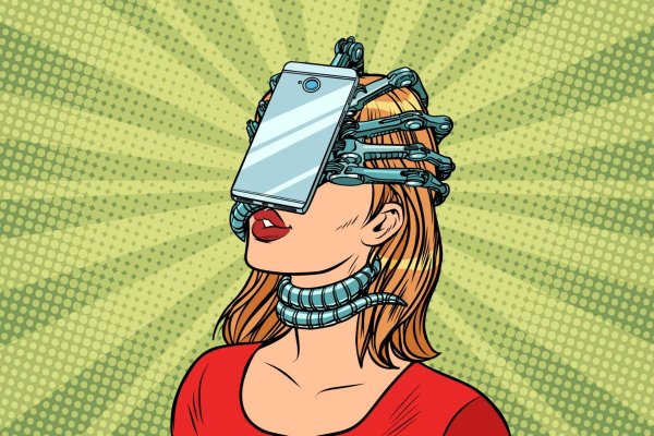 Зависимость от гаджетов арт