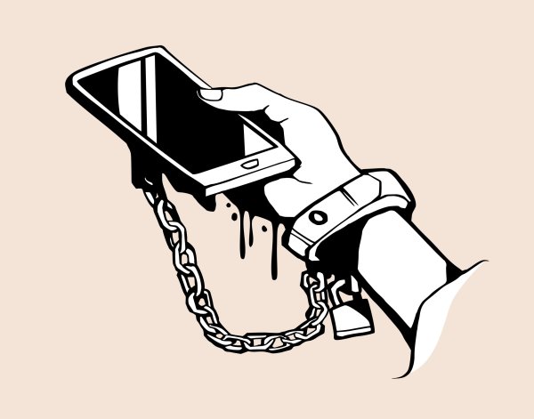 Телефонная зависимость арт