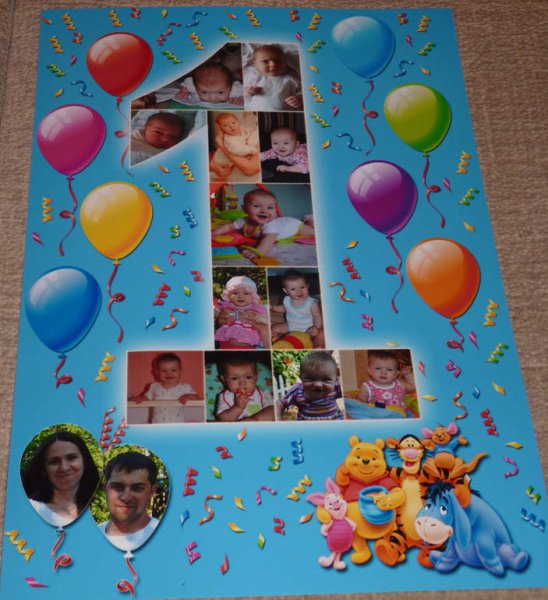 Украшения на день рождения ребенка 1 год