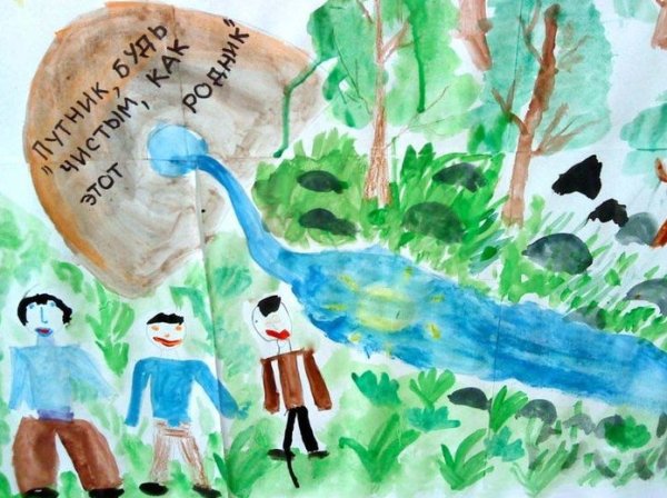 Плакат берегите воду